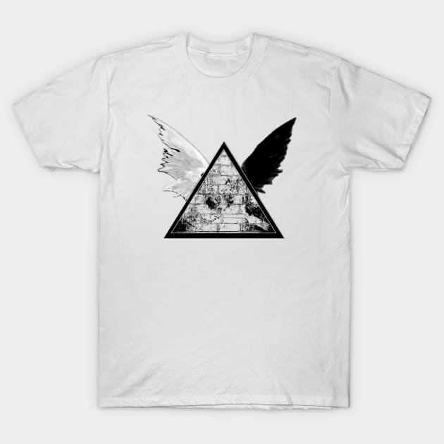 Winged Pyramid T-Shirt by WolfLikeRiley Designs